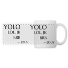 YOLO Panoramic Mug - white