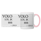 YOLO Panoramic Mug - white/pink