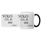 YOLO Panoramic Mug - white/black