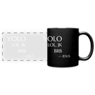 YOLO Full Color Panoramic Mug - black