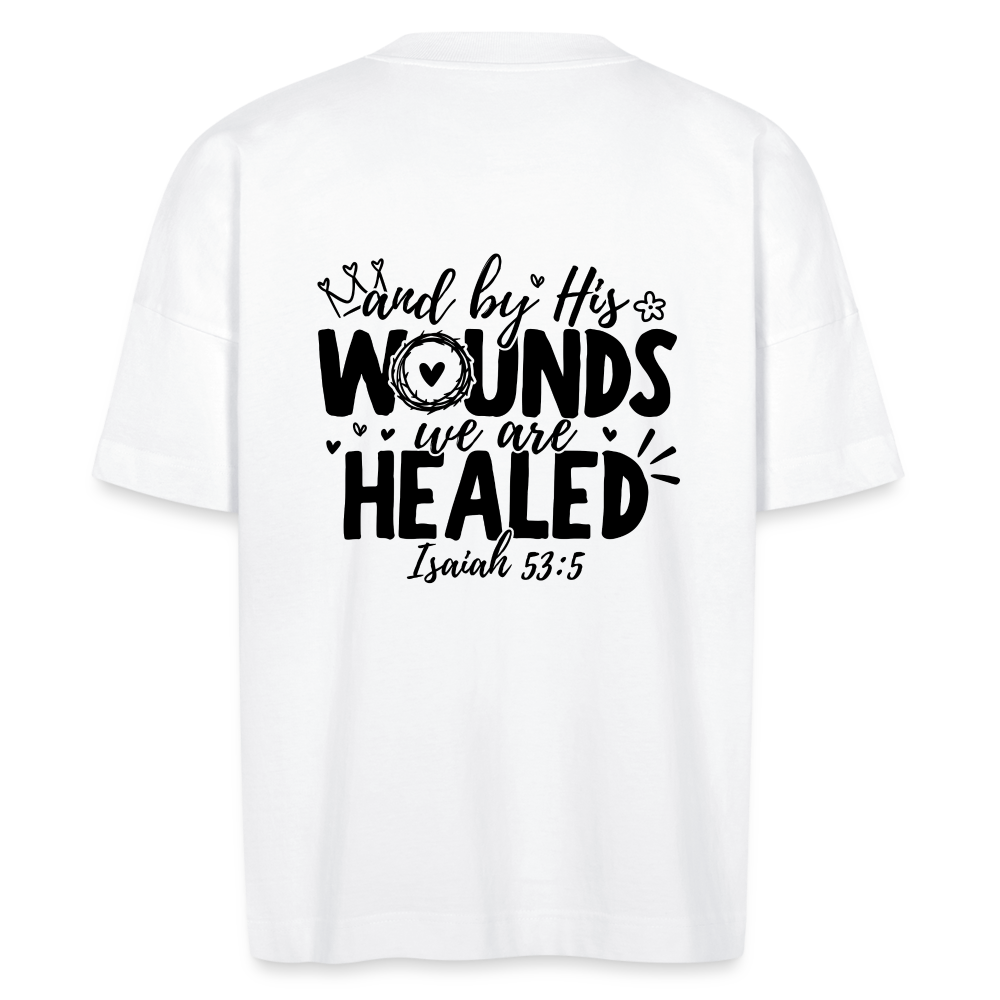 We are Healed unisex oversize organic T-shirt - white