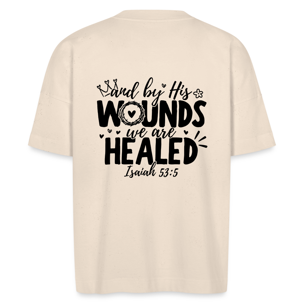 We are Healed unisex oversize organic T-shirt - natural raw