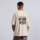 We are Healed unisex oversize organic T-shirt - natural raw