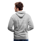 Gods love was greater Men’s Premium Hoodie - heather grey