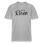 He is Risen Relaxed Fit Unisex Organic T-Shirt - heather grey