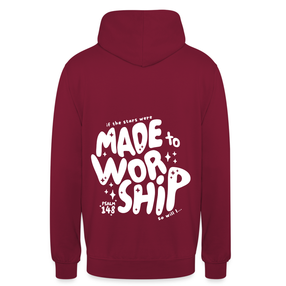 Made to Worship Unisex Hoodie - bordeaux