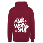 Made to Worship Unisex Hoodie - bordeaux