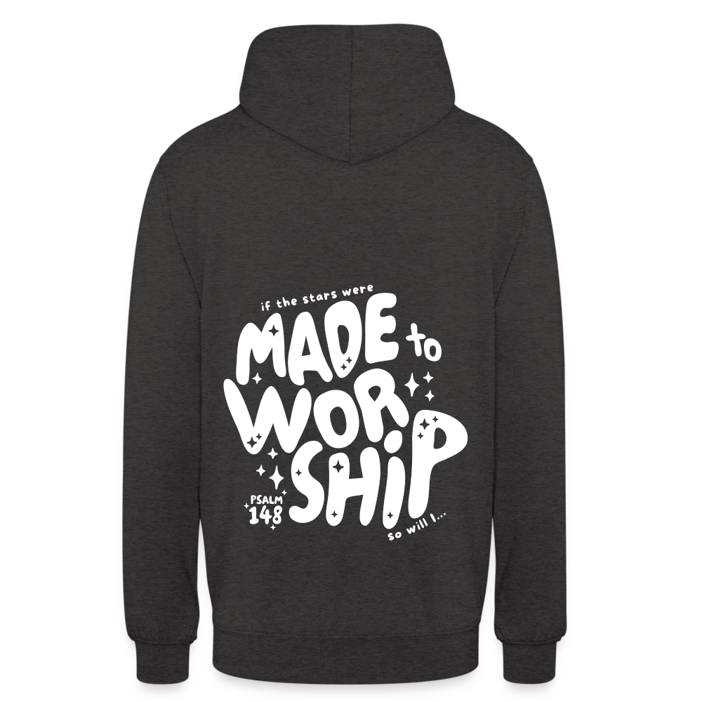 Made to Worship Unisex Hoodie - charcoal grey