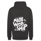 Made to Worship Unisex Hoodie - charcoal grey