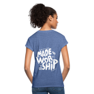 Made to Worship Women’s Oversize T-Shirt - heather denim