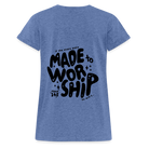 Made to Worship Women’s Relaxed Fit T-Shirt - heather denim