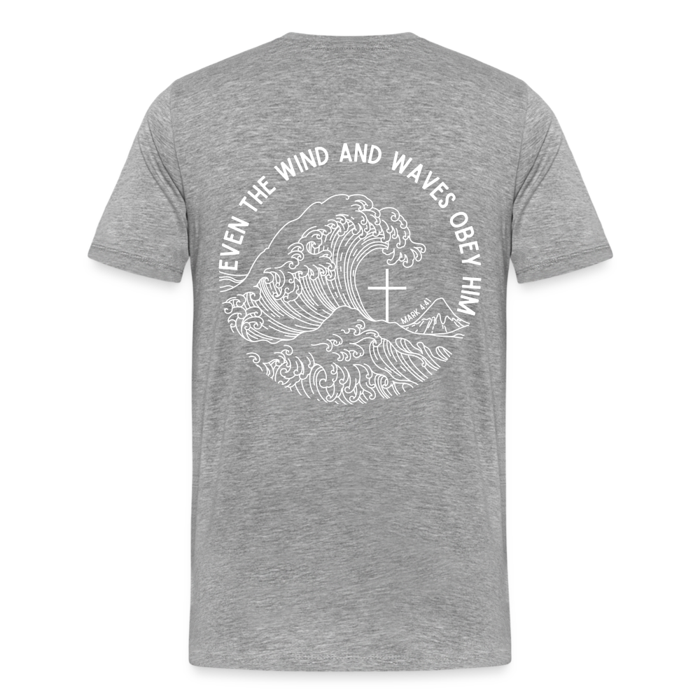 Wind and Waves Men’s Premium T-Shirt - heather grey