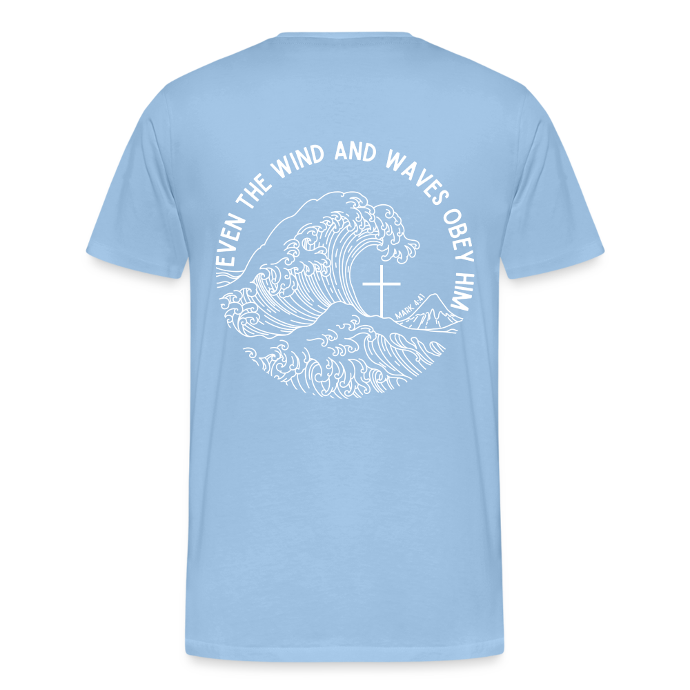 Wind and Waves Men’s Premium T-Shirt - sky
