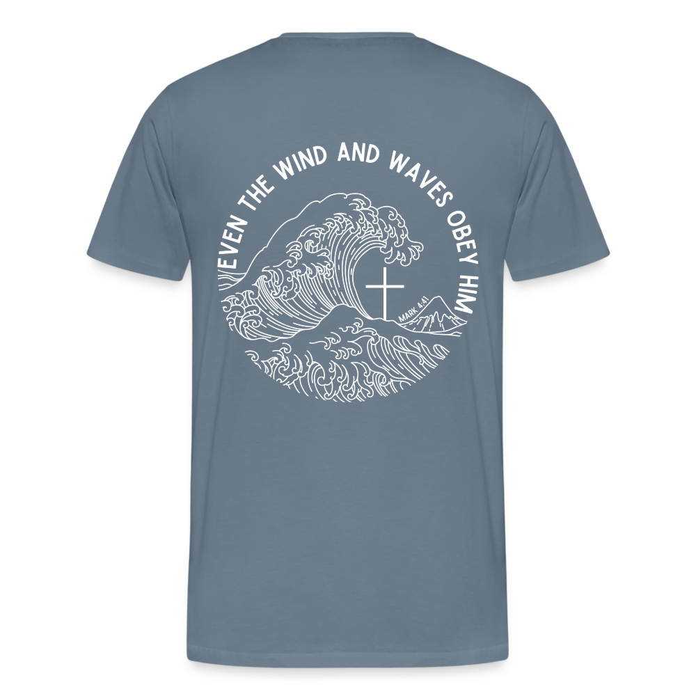 Wind and Waves Men’s Premium T-Shirt - steel blue