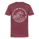 Wind and Waves Men’s Premium T-Shirt - heather burgundy