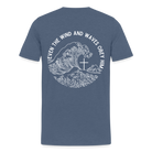 Wind and Waves Men’s Premium T-Shirt - heather blue