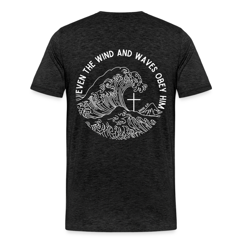 Wind and Waves Men’s Premium T-Shirt - charcoal grey