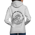 Wind and Waves Unisex Hoodie - light heather grey