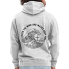 Wind and Waves Unisex Hoodie - light heather grey