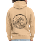 Wind and Waves Unisex Hoodie - peach