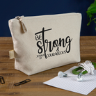 Be strong & courageous Pouch - nature
