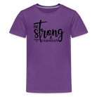 Be strong & courageous Teenager Premium T-Shirt - purple