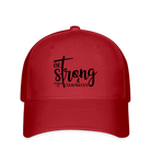 BE strong & courageous Flexfit Cap - red