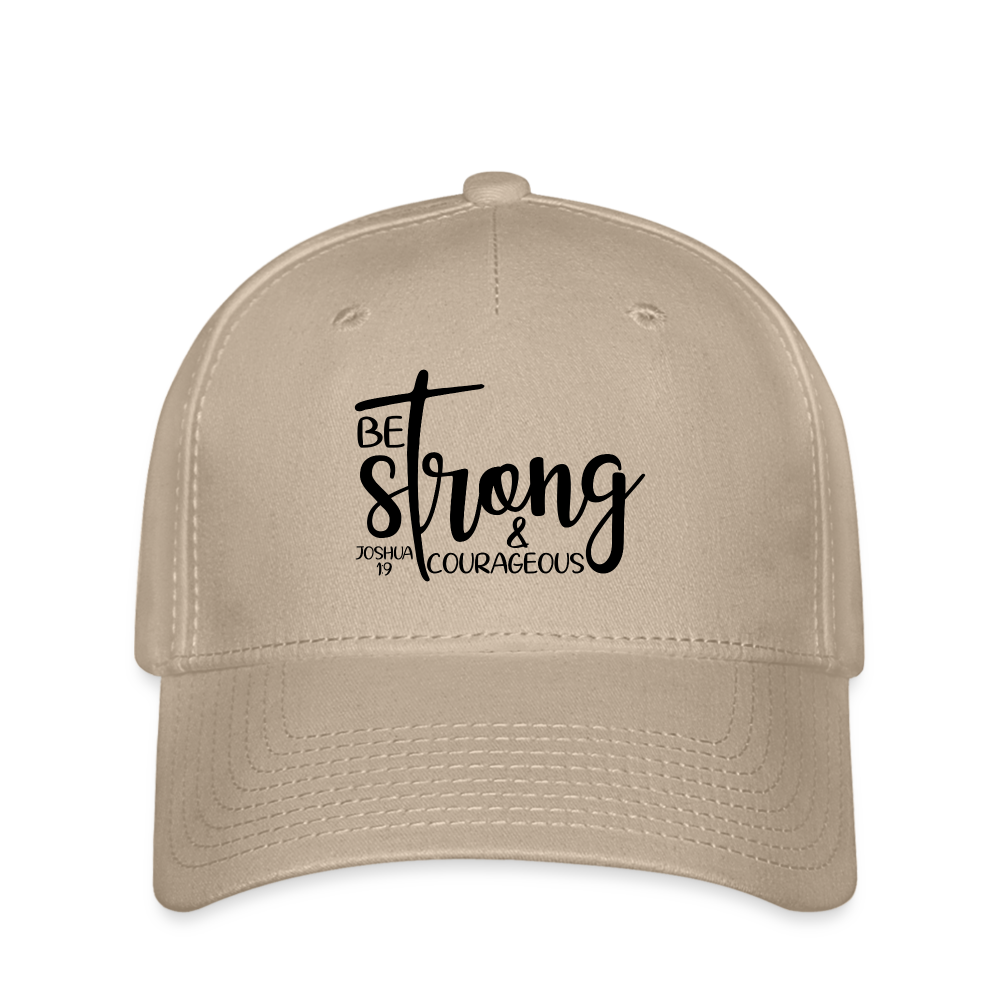 BE strong & courageous Flexfit Cap - khaki