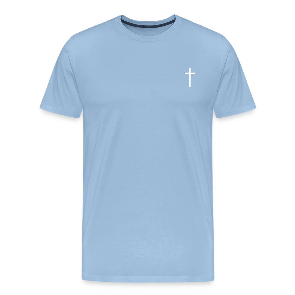 Cross Men’s Premium T-Shirt - sky