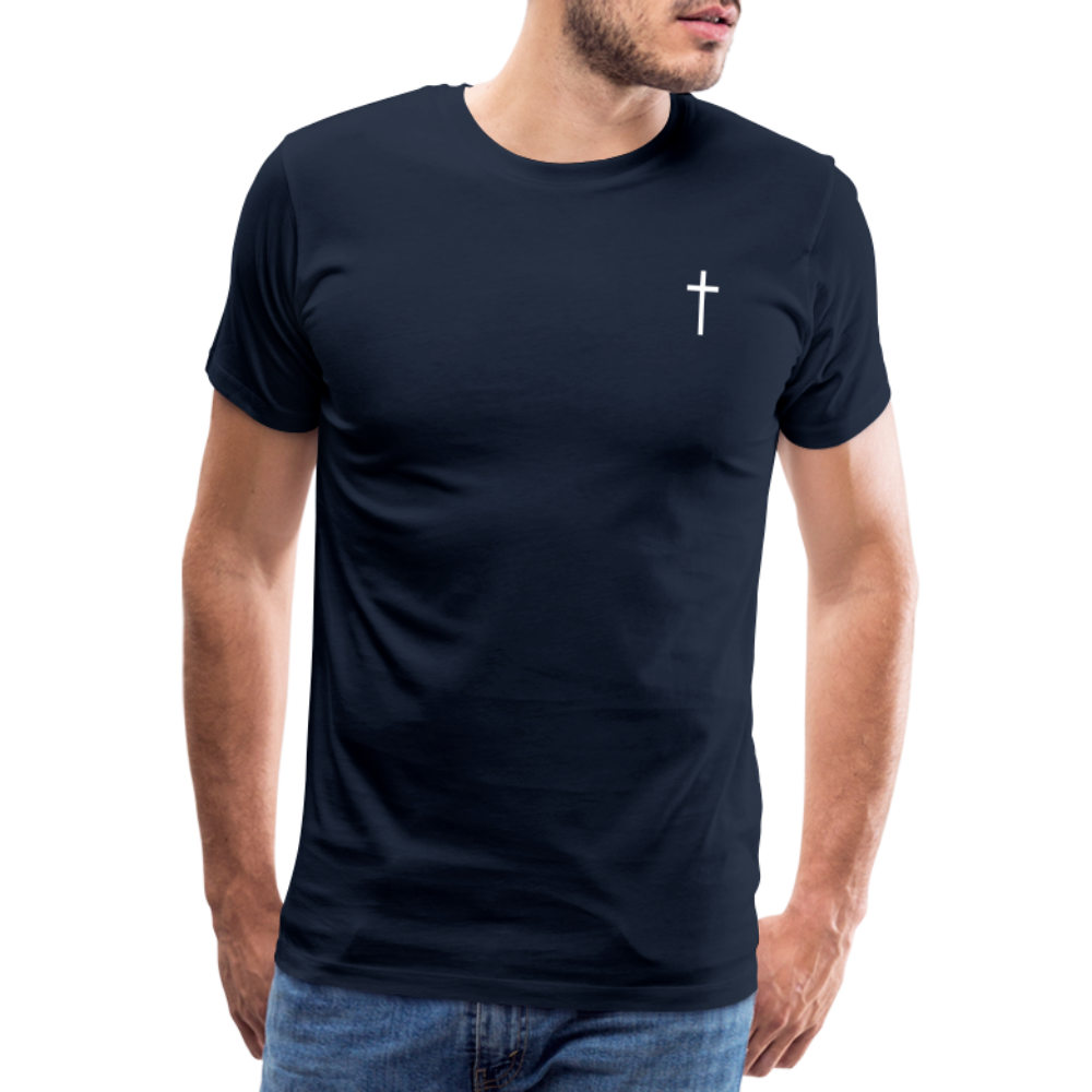 Cross Men’s Premium T-Shirt - navy