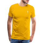 Cross Men’s Premium T-Shirt - sun yellow