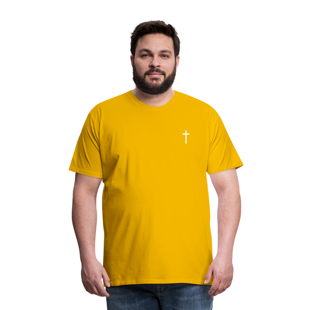 Cross Men’s Premium T-Shirt - sun yellow