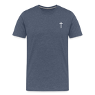 Cross Men’s Premium T-Shirt - heather blue