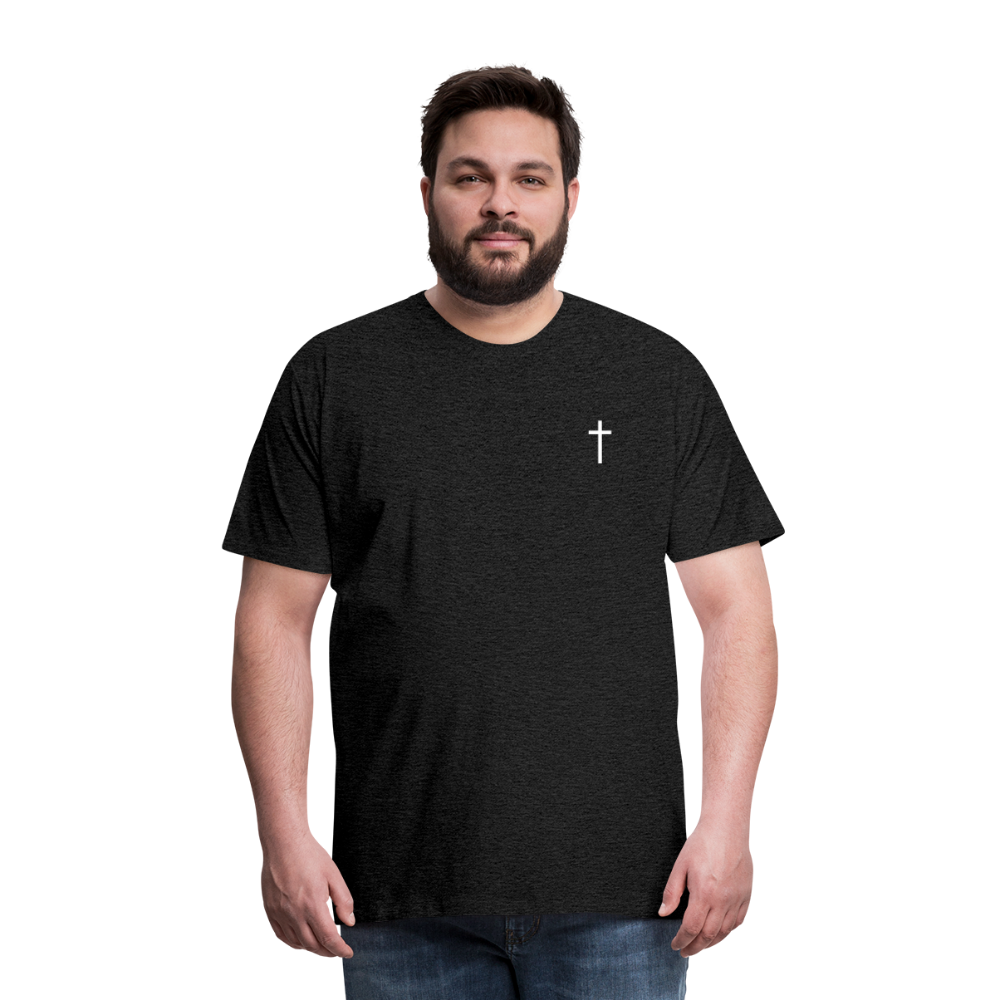 Cross Men’s Premium T-Shirt - charcoal grey