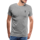 Cross Men’s Premium T-Shirt - heather grey