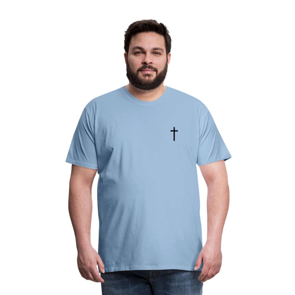 Cross Men’s Premium T-Shirt - sky