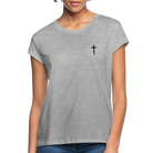 Cross Women’s Oversize T-Shirt - heather grey