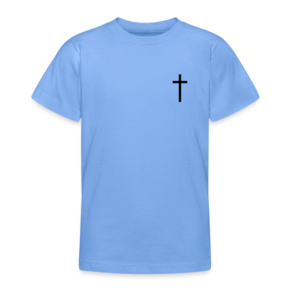 Cross Teenage T-Shirt - sky blue