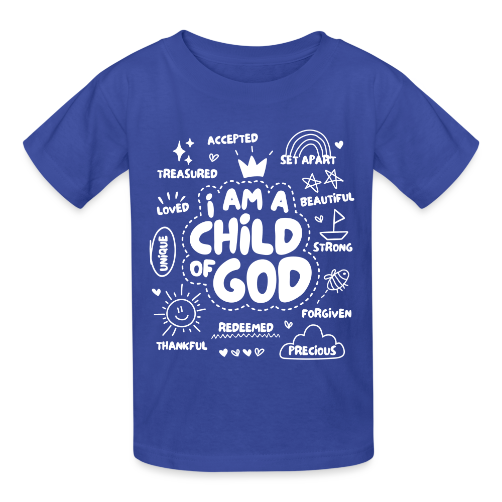 Child of God Kids T-Shirt - royal blue