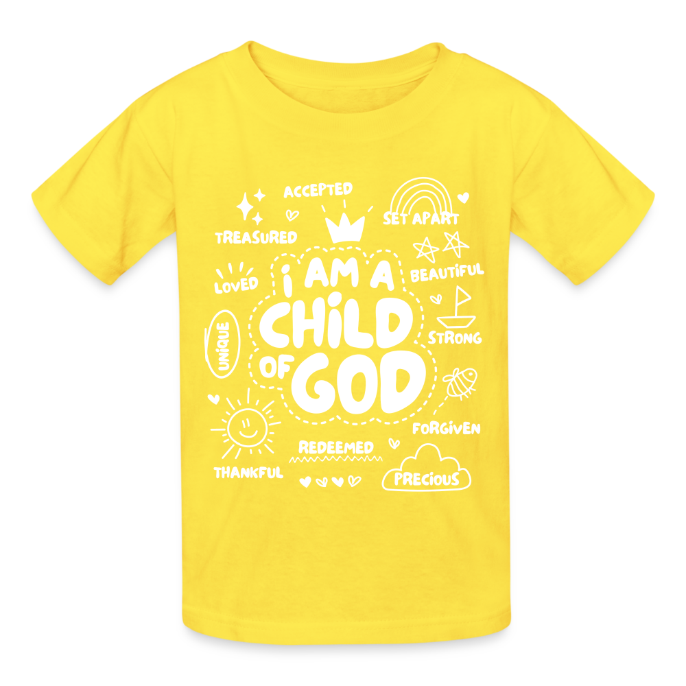 Child of God Kids T-Shirt - yellow