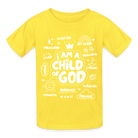 Child of God Kids T-Shirt - yellow