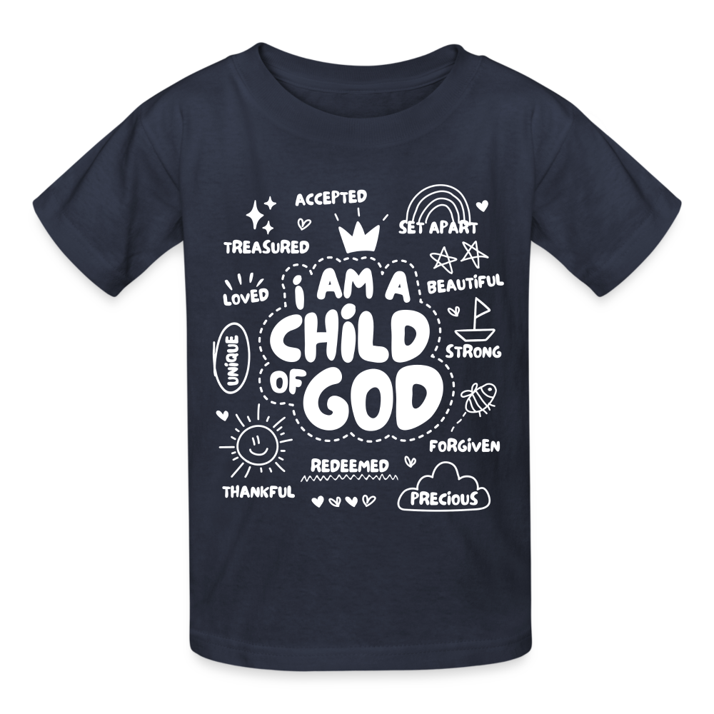 Child of God Kids T-Shirt - navy