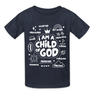 Child of God Kids T-Shirt - navy