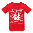 Child of God Kids T-Shirt - red