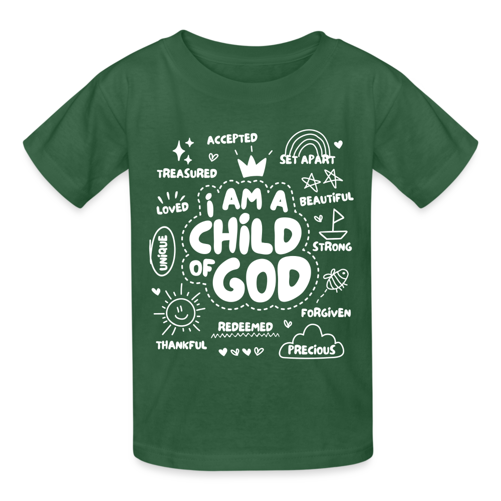 Child of God Kids T-Shirt - bottle green