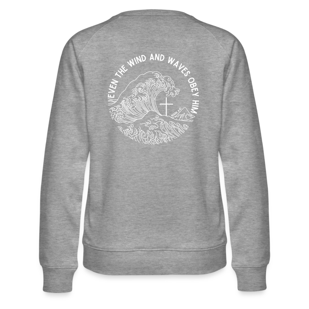 Wind and Waves Women’s Premium Sweatshirt - heather grey