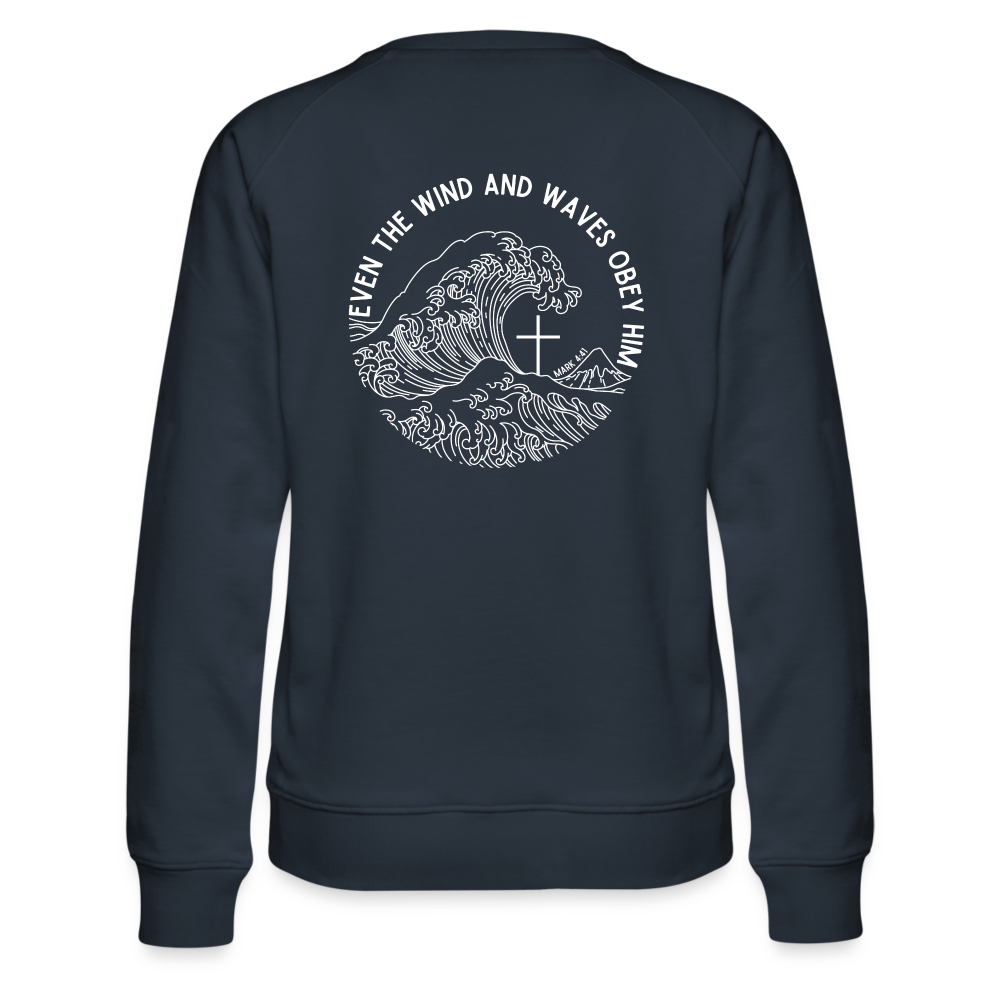Wind and Waves Women’s Premium Sweatshirt - navy