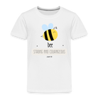 Bee strong an courageous Kids' Premium T-Shirt - white