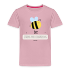 Bee strong an courageous Kids' Premium T-Shirt - rose shadow