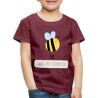 Bee strong an courageous Kids' Premium T-Shirt - heather burgundy
